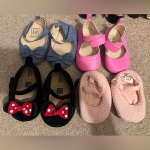 Baby gap 6-12 months baby girl shoes bundle